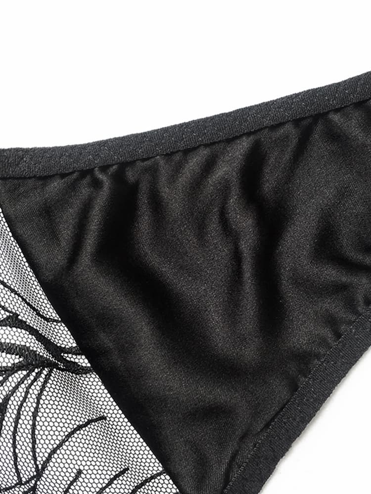 エロ下着 透けレース細紐セクシーTバックショーツ